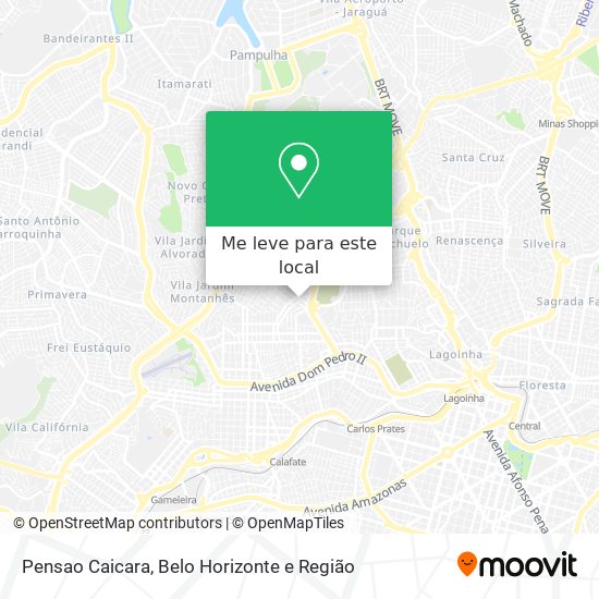 Pensao Caicara mapa