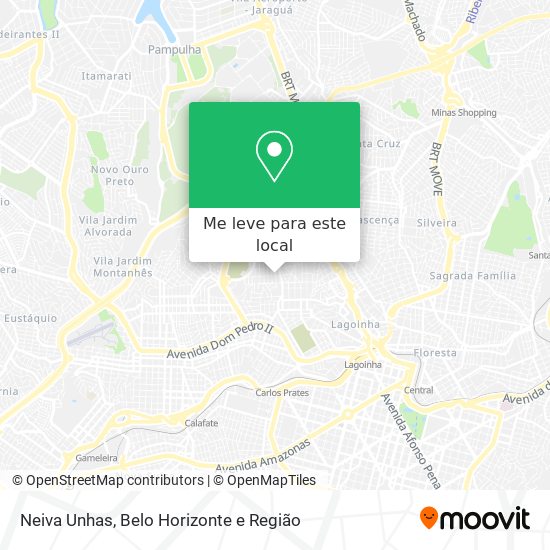 Neiva Unhas mapa