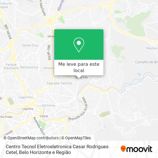 Centro Tecnol Eletroeletronica Cesar Rodrigues Cetel mapa