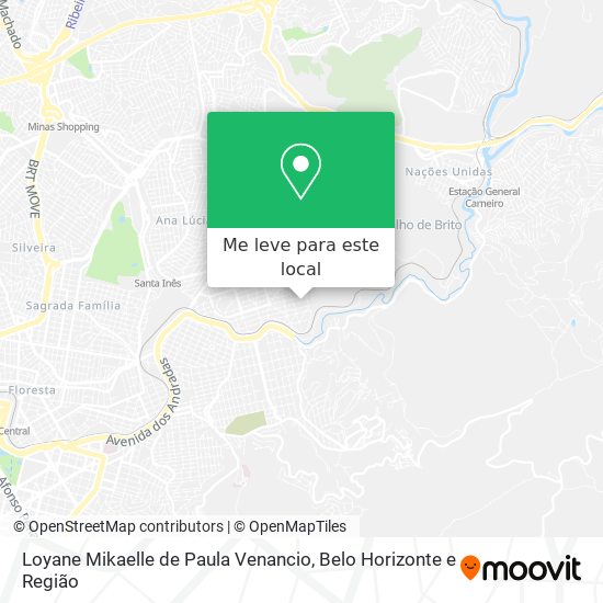 Loyane Mikaelle de Paula Venancio mapa