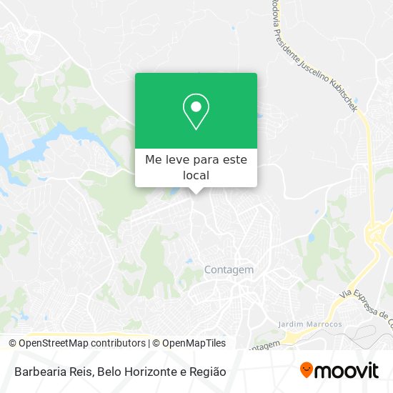Barbearia Reis mapa