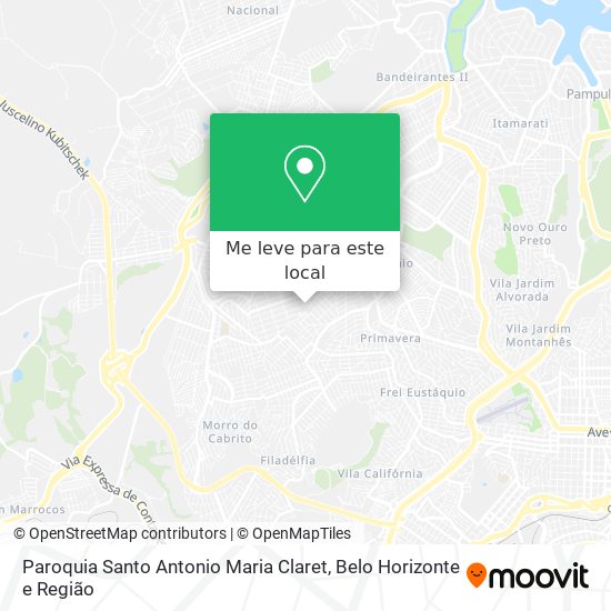 Paroquia Santo Antonio Maria Claret mapa