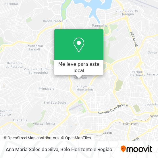 Ana Maria Sales da Silva mapa