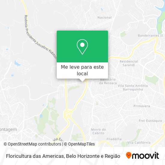 Floricultura das Americas mapa