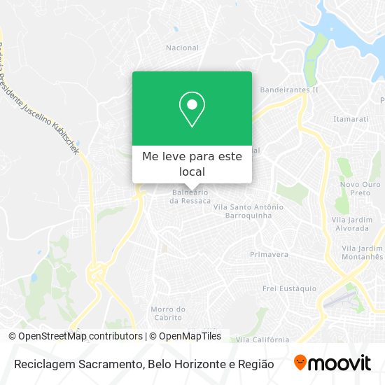 Reciclagem Sacramento mapa
