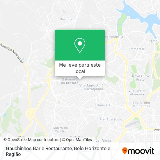 Gauchinhos Bar e Restaurante mapa