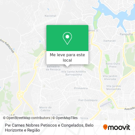 Pw Carnes Nobres Petiscos e Congelados mapa