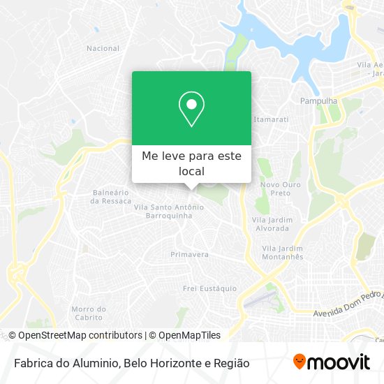 Fabrica do Aluminio mapa