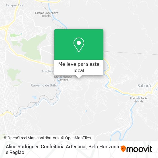 Aline Rodrigues Confeitaria Artesanal mapa