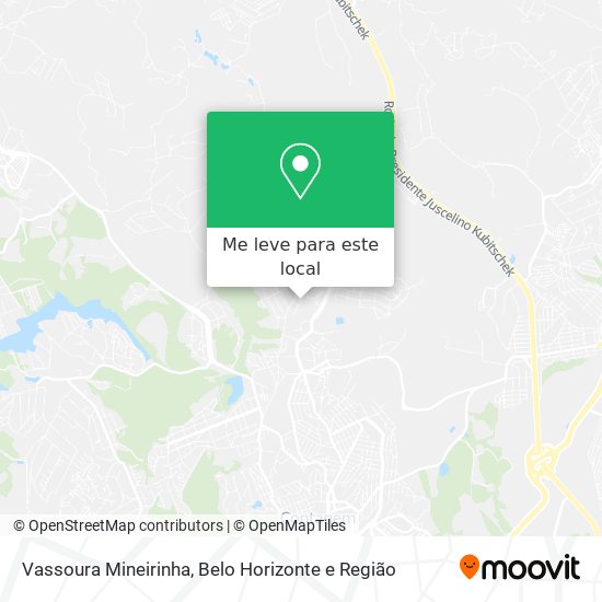 Vassoura Mineirinha mapa