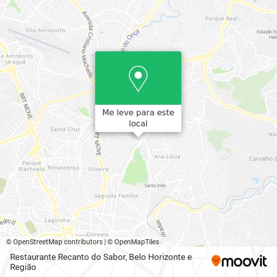 Restaurante Recanto do Sabor mapa