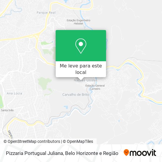 Pizzaria Portugual Juliana mapa
