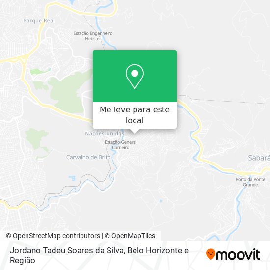 Jordano Tadeu Soares da Silva mapa