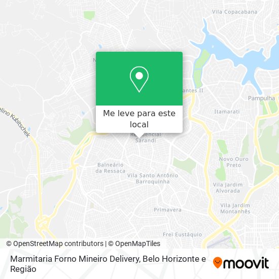 Marmitaria Forno Mineiro Delivery mapa