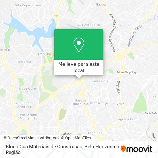 Bloco Cca Materiais de Construcao mapa