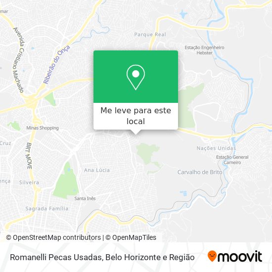 Romanelli Pecas Usadas mapa