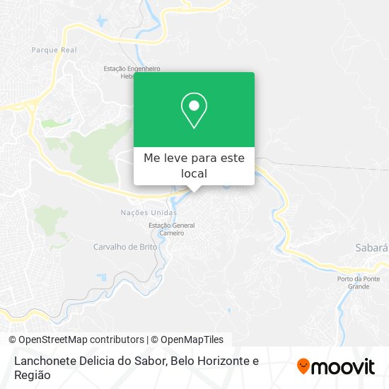Lanchonete Delicia do Sabor mapa