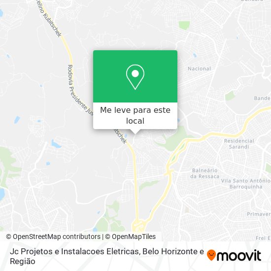 Jc Projetos e Instalacoes Eletricas mapa