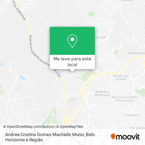 Andrea Cristina Gomes Machado Muniz mapa