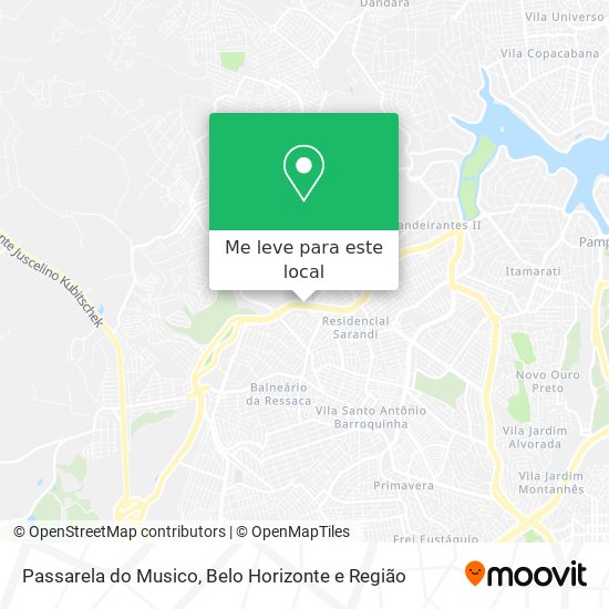 Passarela do Musico mapa