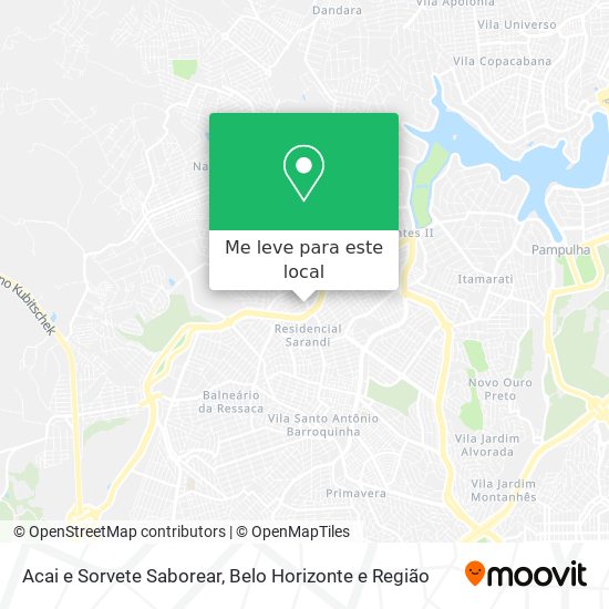 Acai e Sorvete Saborear mapa