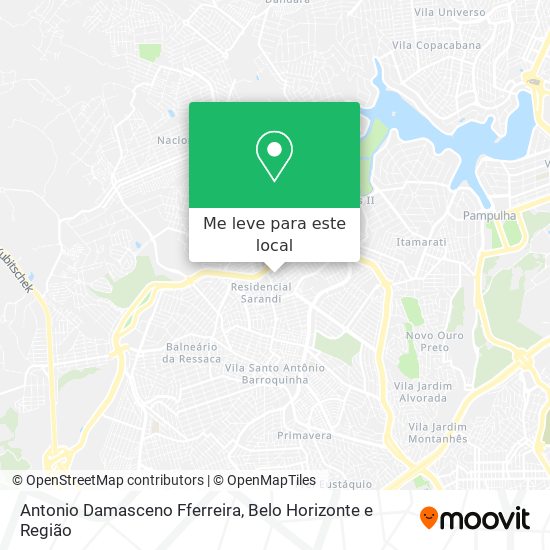 Antonio Damasceno Fferreira mapa