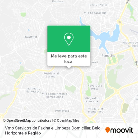 Vmo Servicos de Faxina e Limpeza Domiciliar mapa