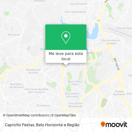 Capricho Festas mapa