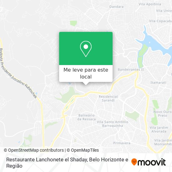 Restaurante Lanchonete el Shaday mapa