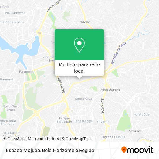 Espaco Mojuba mapa