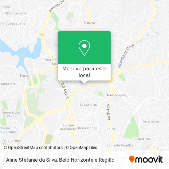 Aline Stefanie da Silva mapa