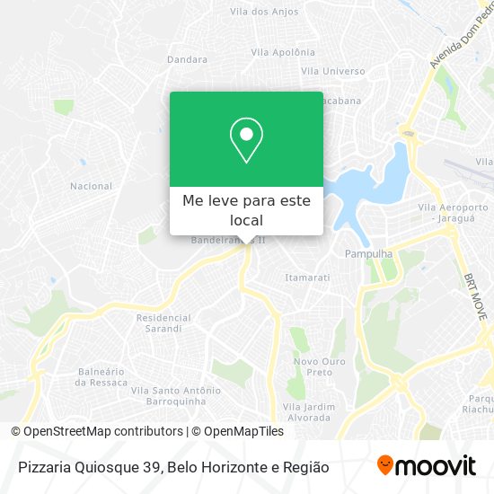 Pizzaria Quiosque 39 mapa