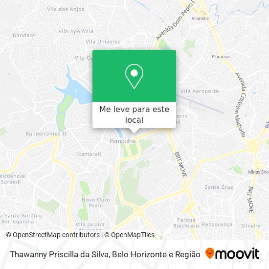 Thawanny Priscilla da Silva mapa