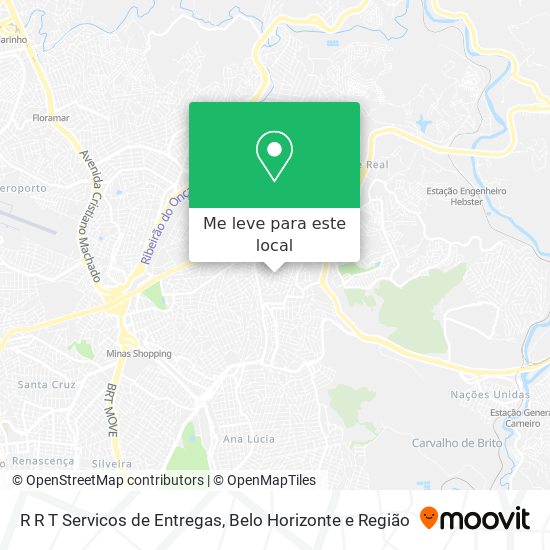 R R T Servicos de Entregas mapa