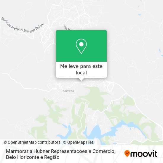 Marmoraria Hubner Representacoes e Comercio mapa
