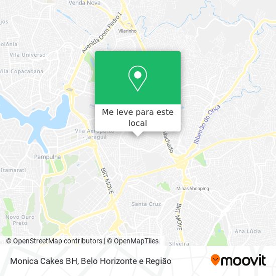 Monica Cakes BH mapa