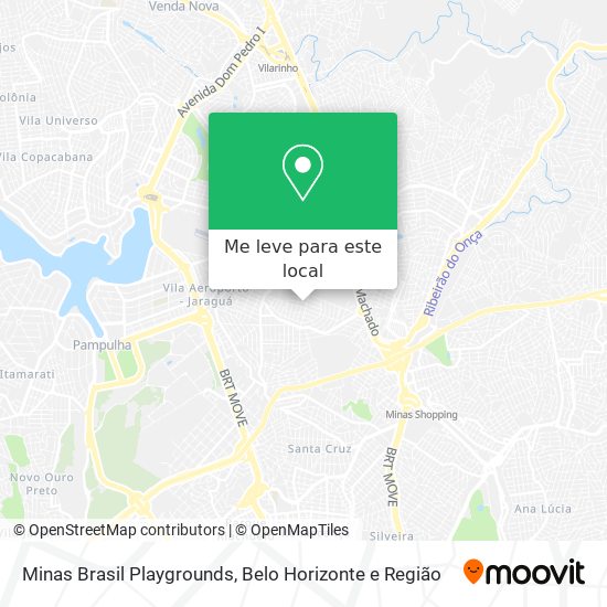 Minas Brasil Playgrounds mapa