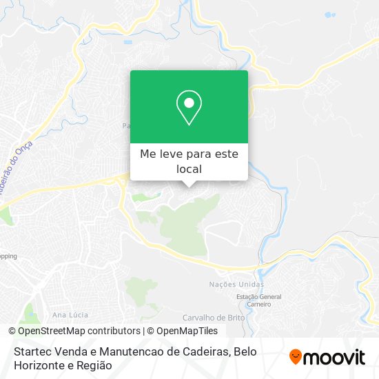 Startec Venda e Manutencao de Cadeiras mapa