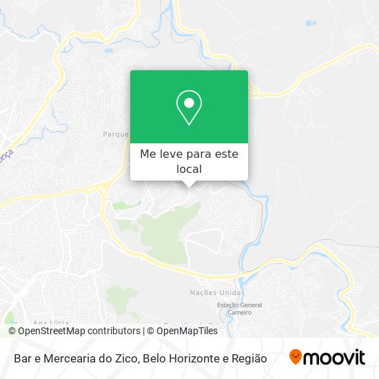 Bar e Mercearia do Zico mapa