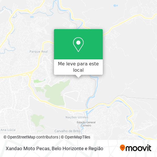 Xandao Moto Pecas mapa