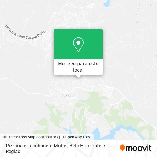 Pizzaria e Lanchonete Mobel mapa