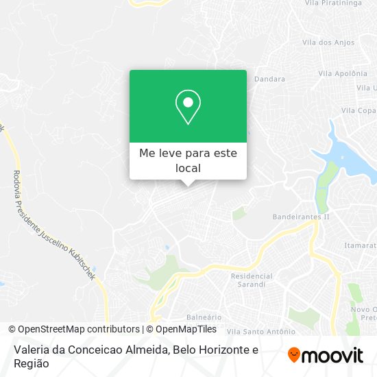 Valeria da Conceicao Almeida mapa