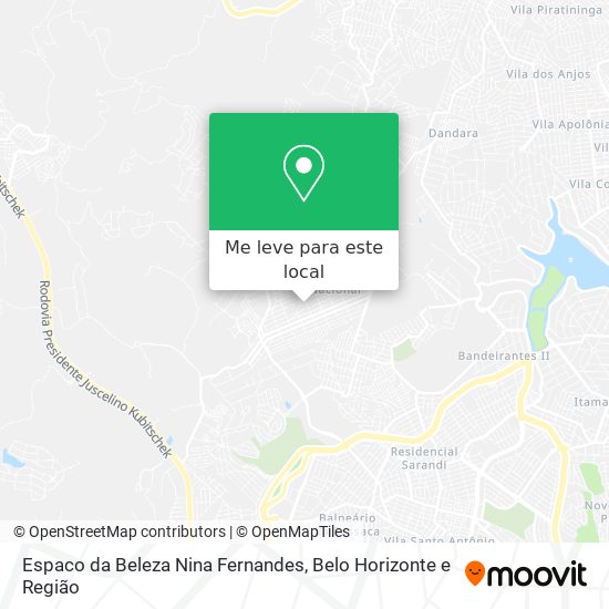 Espaco da Beleza Nina Fernandes mapa