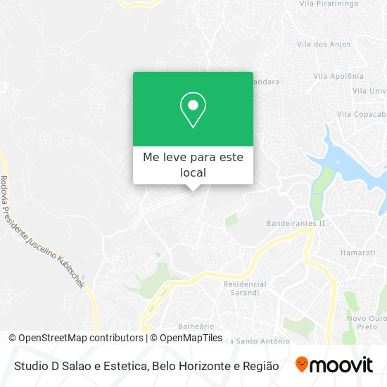 Studio D Salao e Estetica mapa