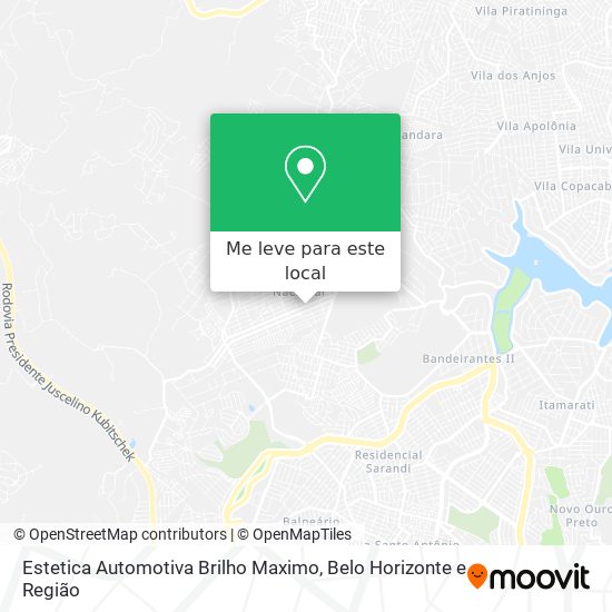 Estetica Automotiva Brilho Maximo mapa