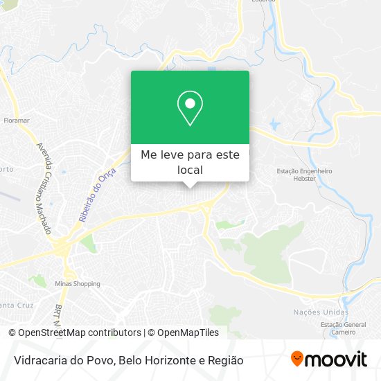 Vidracaria do Povo mapa
