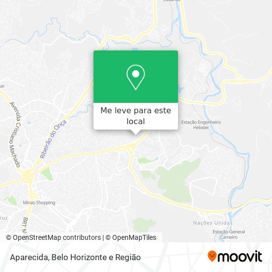 Aparecida mapa