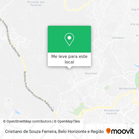 Cristiano de Souza Ferreira mapa