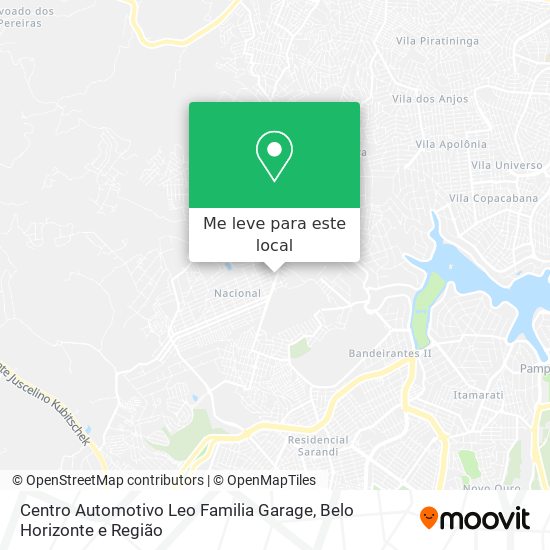 Centro Automotivo Leo Familia Garage mapa