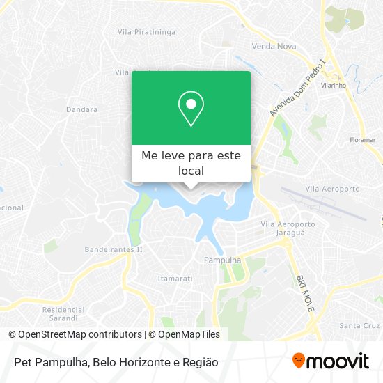Pet Pampulha mapa